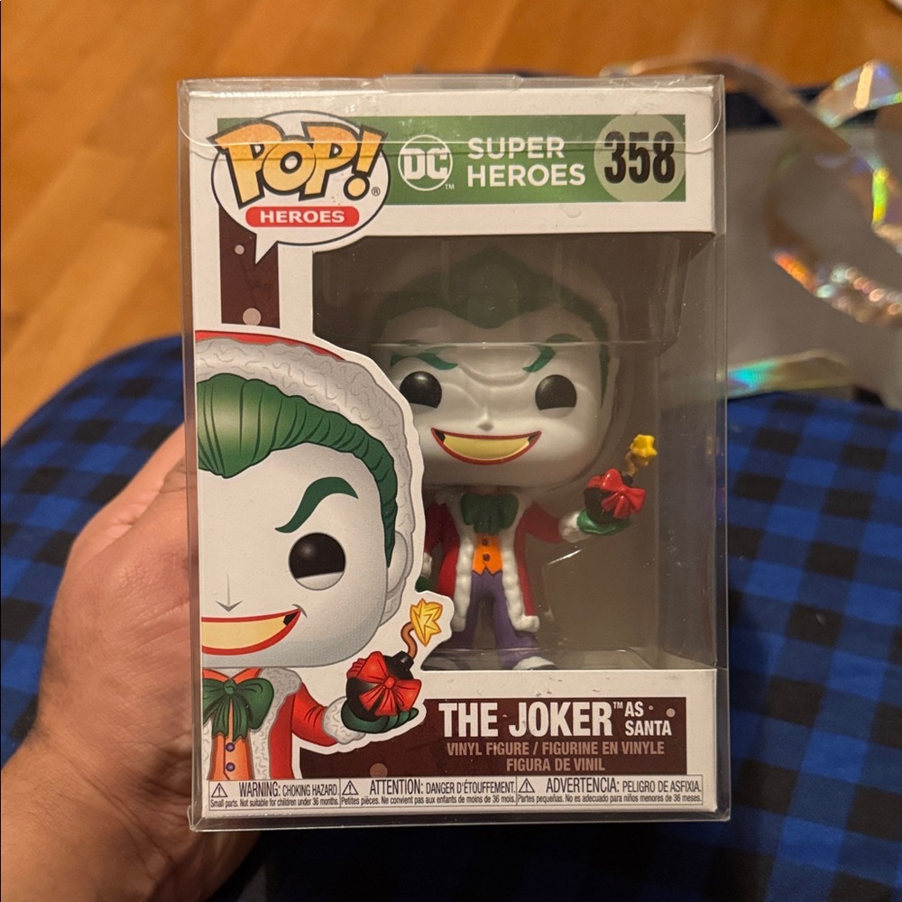 Funko Pop The Joker Santa Figure - Green, Red, White